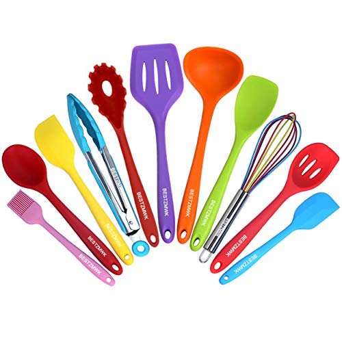 Kitchen Utensil Set - 11 Cooking Utensils - Colorful...