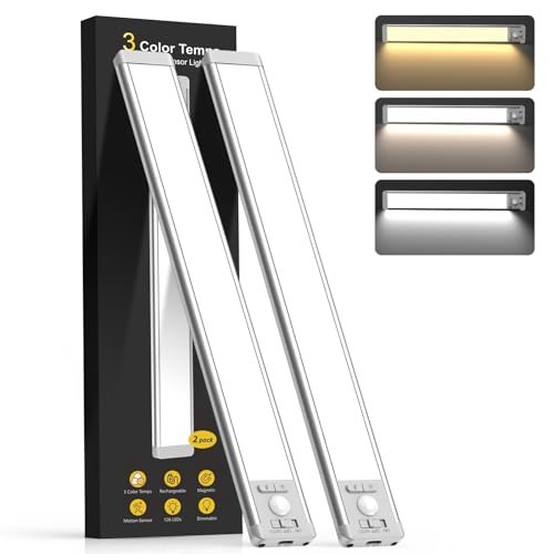 14.7inch Under Cabinet Lighting with 3 Color Temps, 2 Pack