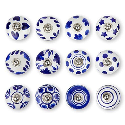 KnobKnob Set of 12 Handmade Ceramic Knobs for Cabinets
