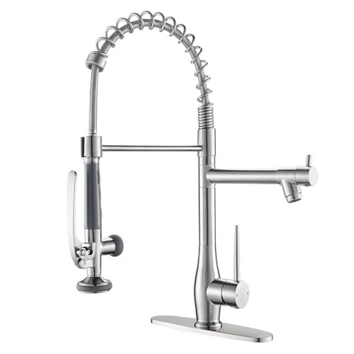GIMILI Kitchen Faucet with Pull Down Sprayer in Brushed...