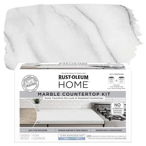 Rust-Oleum 384964 Home Marble Countertop Coating Kit, White