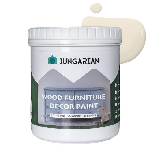 Jungarian Furniture Paint 32oz - Water-based & Matte Cream...