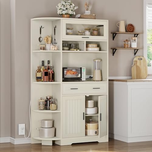 DWVO Kitchen Pantry Cabinet with Drawer, 67