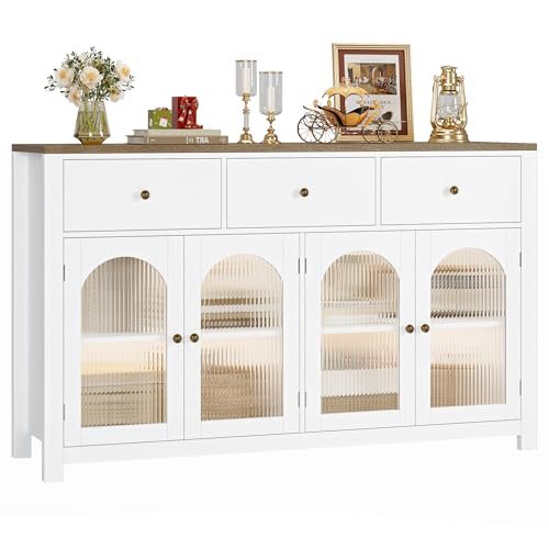 FINETONES Buffet Cabinet with Storage, 55.1
