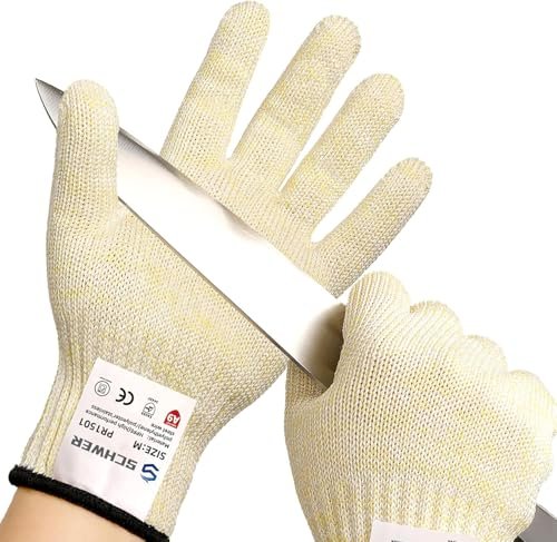 Schwer SlicePro Ultra-Durable ANSI A9 Cut Resistant Gloves...