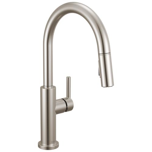 Delta Nicoli Brushed Nickel Kitchen Faucet with Pull Down...