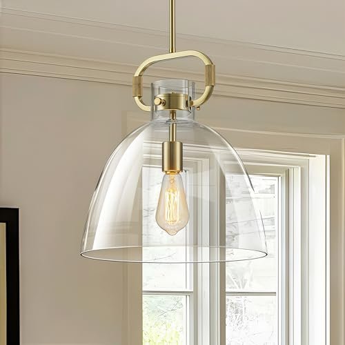 TinHon 14’’ Large Pendant Lights Kitchen Island, Brass...