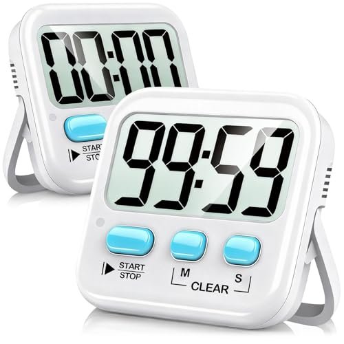 Antonki 2 Pack Digital Timer for Kids, Magnetic Kitchen...