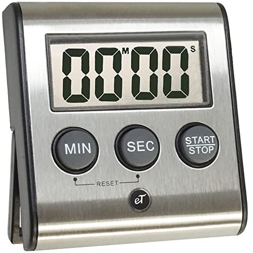 Elegant Digital Kitchen Timer, Stainless Steel Model eT-23...