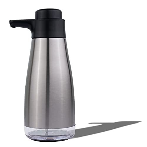 AIKE 15fl.oz Stainless Steel Liquid Soap Dispenser for Dish...
