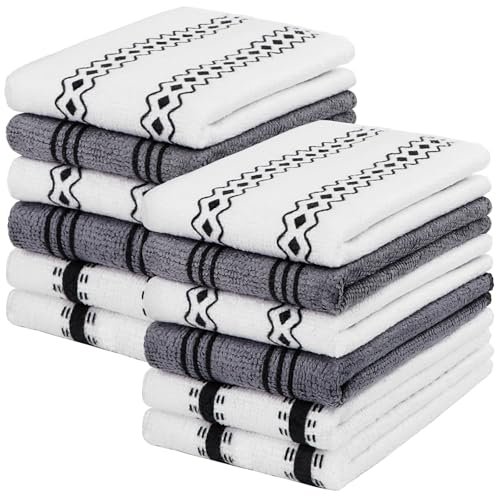 HOMEXCEL Microfiber Cleaning Cloth, Kitchen Towels 12 Pack,...