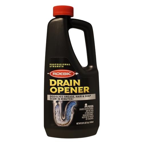 Roebic Liquid Drain Cleaner, Kitchen Sink Grease and Clog...