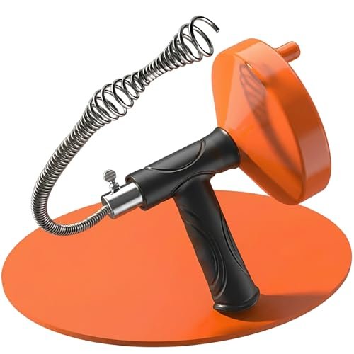 Drain Snake Auger 33 Feet, Plumbing Snake Clog Removal Tool