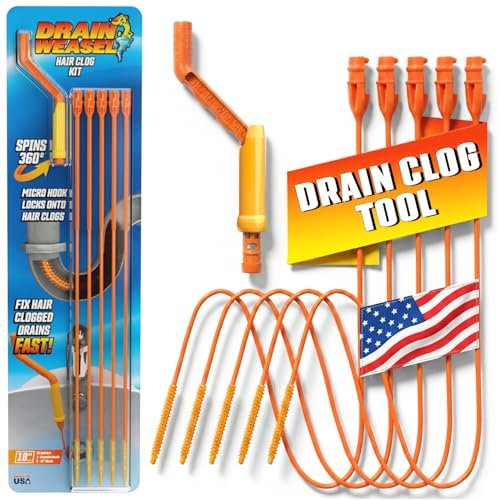 FlexiSnake Drain Weasel Sink Snake Hair Clog Remover Tool