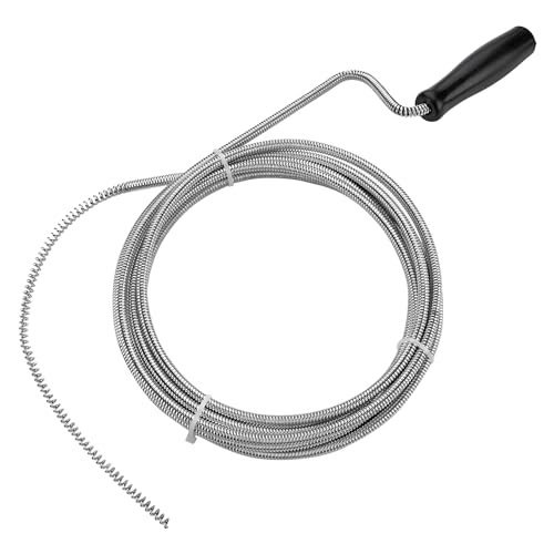 Measupro Metal Plumbers Snake for Drains, Sink, and AC Lines