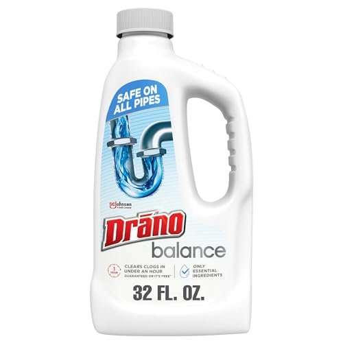 Drano Balance Drain Clog Remover and Cleaner, Non-Corrosive...