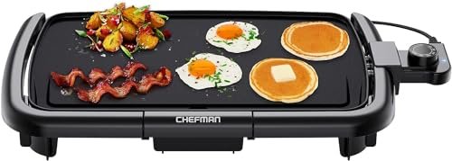 Chefman Electric Griddle with Removable Temperature...