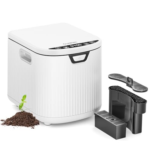 Electric Composter for Kitchen, Ouaken 3L Indoor Smart...