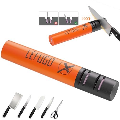 LEFUGO Electric Knife Sharpener, 3 Speed Max 7000RPM...