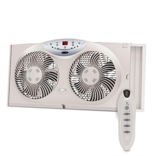 Bionaire Window Fan with Reversible Airflow Blades and...