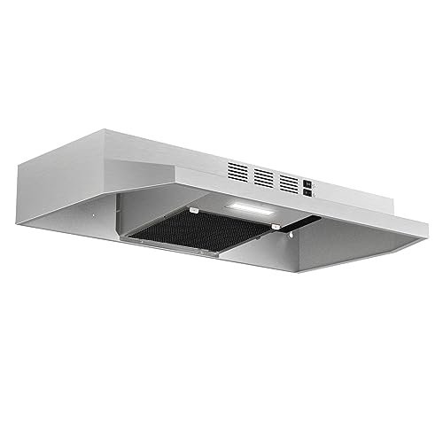 Range Hood 30 inch Under Cabinet, Stainless Steel Vent Hood