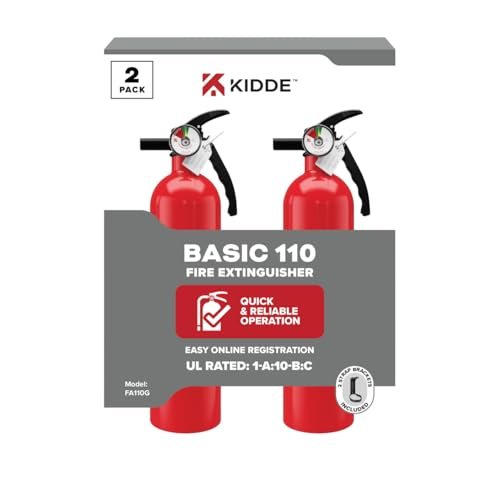 Kidde Multi Purpose Fire Extinguisher for Home, 1A10BC 2...
