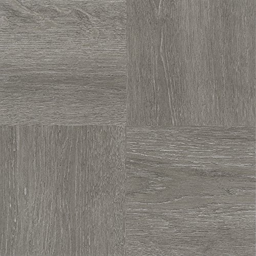 Nexus Self Adhesive 12-Inch Vinyl Floor Tiles, Charcoal...