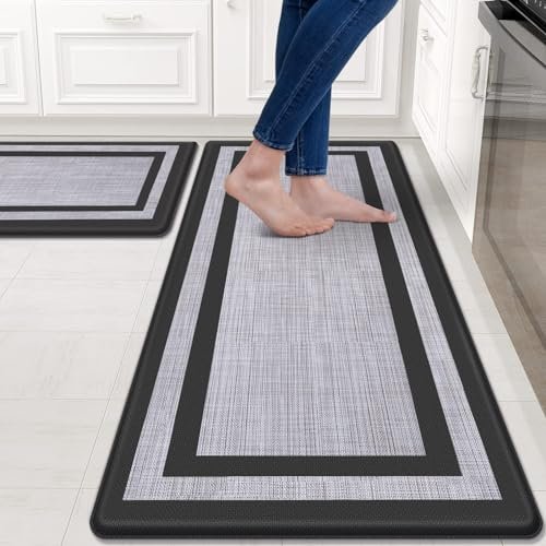 Mattitude Kitchen Mats Set of 2,Cushioned Anti-Fatigue...