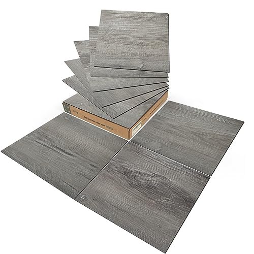 Art3d Peel and Stick Vinyl Floor Tiles, Taupe Ash 30-Pack