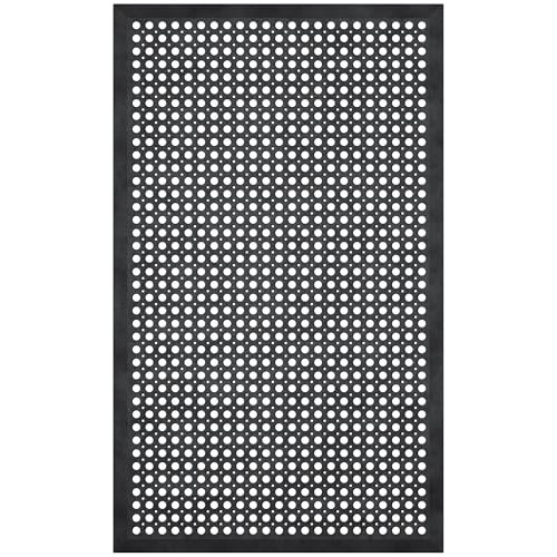 Ottomanson Heavy Duty Rubber Floor Mat – Non-Slip Commercial