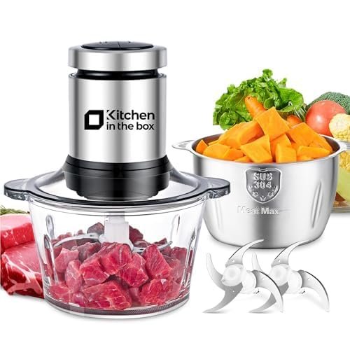 Kitchen in the box Food Processor, Electric Meat Grinder...