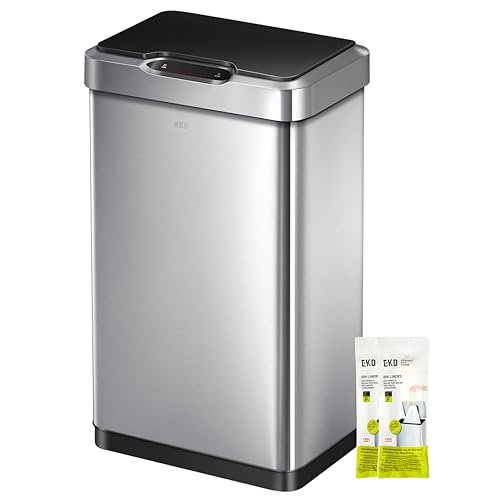 EKO Mirage-T 50 Liter / 13.2 Gallon Touchless Trash Can