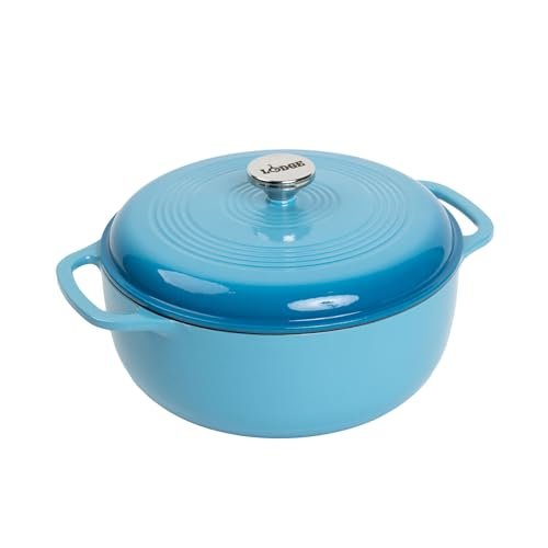 Lodge Essential Enamel Cast Iron Dutch Oven 6-Quart...