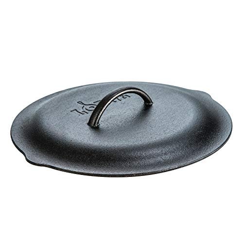 Lodge 12 Inch Cast Iron Lid. Classic Handle, Basting Tips