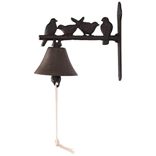 BRASSTAR Rustic Cast Iron Door Bell Four Little Birds