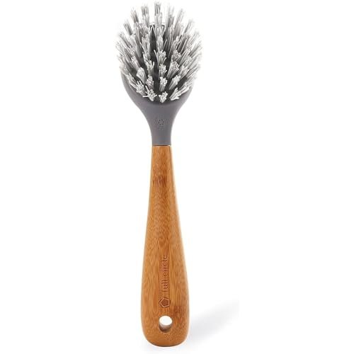 Full Circle Tenacious C Cast Iron Bamboo Brush Scraper