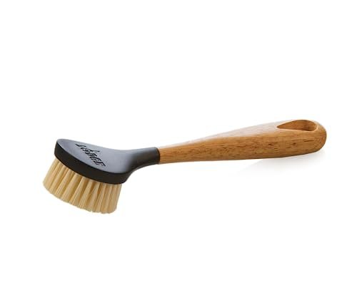 Lodge 10 Inch Scrub Brush - Wood Handle, Nylon Bristles - Best Brush for Cleaning Cast Iron Skillet review