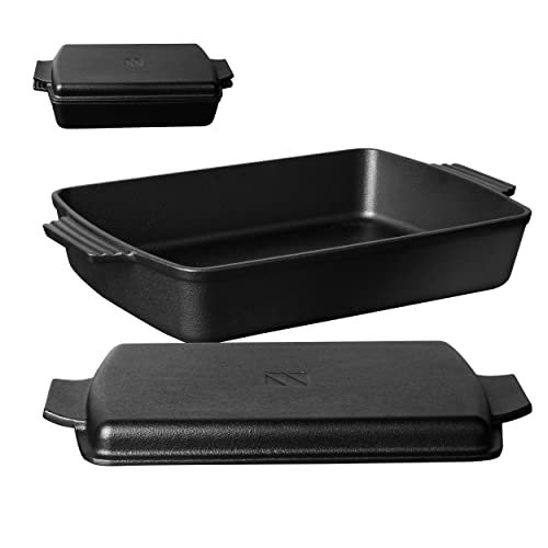Northriver Casting 2-In-1 Pre Seasoned Cast Iron Dutch Oven...