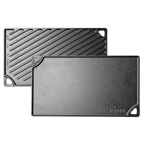 Lodge Double Play Reversible Cast Iron Grill/Griddle Double...
