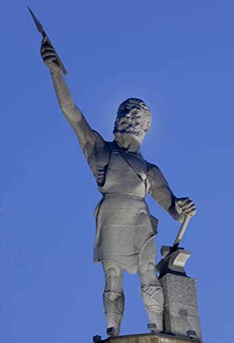 Vulcan at the Forge statue Birmingham Alabama largest iron...