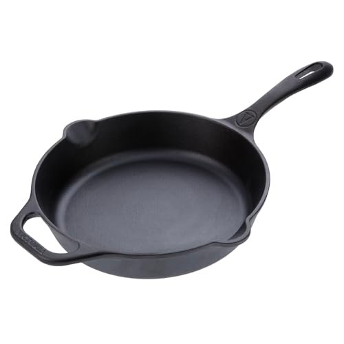 Victoria 10-Inch Cast Iron Skillet, Pre-Seasoned Cast-Iron...