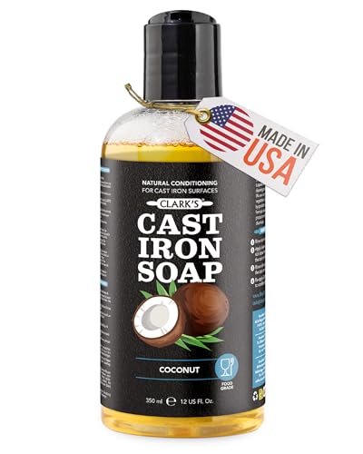 CLARK'S Cast Iron Cleaner 12 oz, Made in USA, Plant