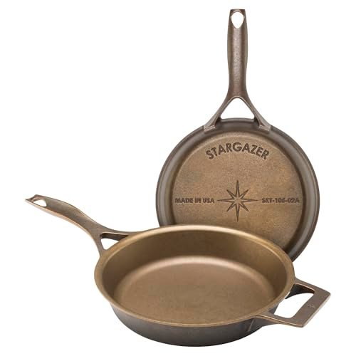 Stargazer 10.5-Inch Cast Iron Skillet | Made in USA,...