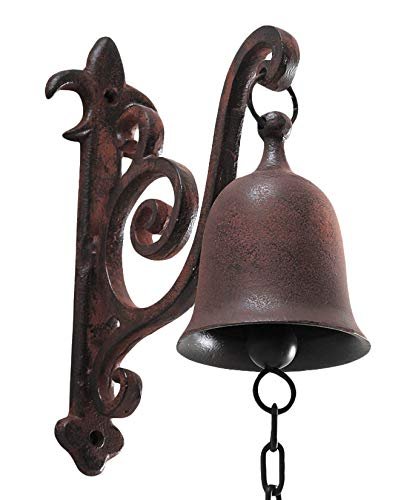DECONOOR Vintage Cast Iron Dinner Bell as Entry Doorbell...