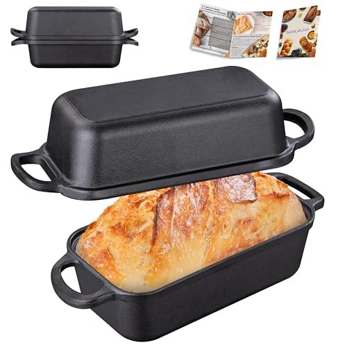 GRMImosa 2 in 1 Cast Iron Bread Pan with Lid