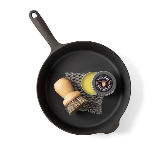Field Cast Iron Starter Set -10.25 Inch Skillet Preseasoned