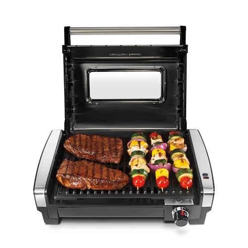 Hamilton Beach Electric Indoor Searing Grill with Temp...