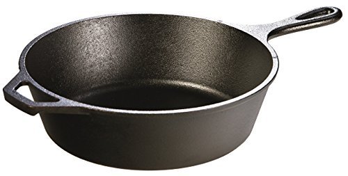 Lodge 3 Quart Pre-Seasoned Cast Iron Deep Skillet
