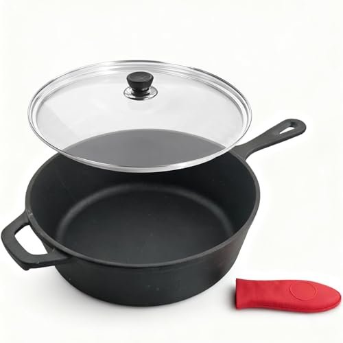 MXWLEIEL Cast Iron Skillet - 10.25 Inch Set