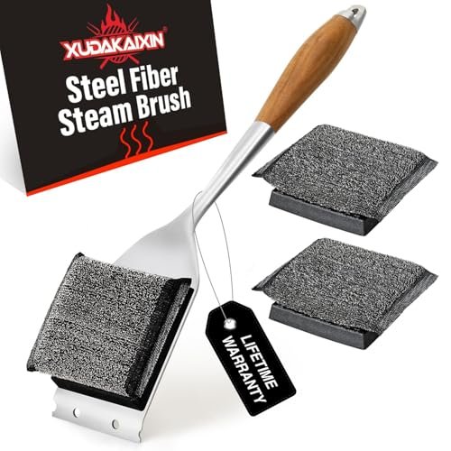 XUDAKAIXIN Bristle-Free Steam Grill Brush – No Bristle...